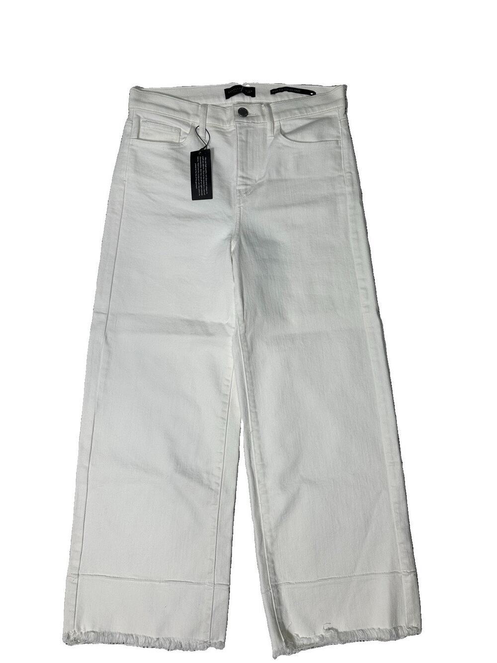 Banana Republic High Rise Wide Leg Crop Jeans White Size 26 NWT
